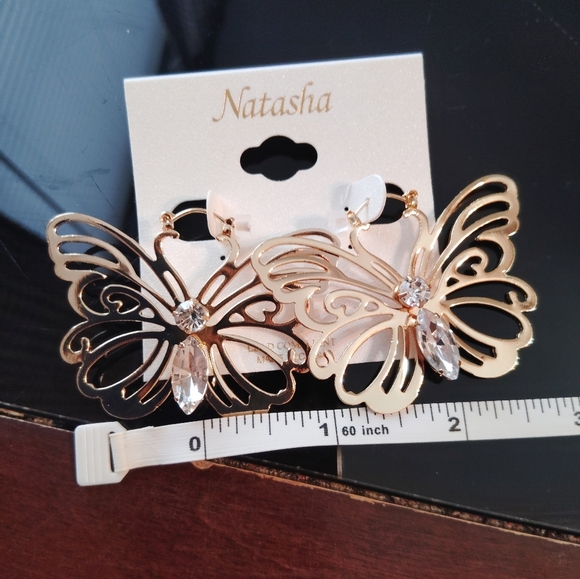 Natasha Butterfly Earrings - Picture 5 of 11